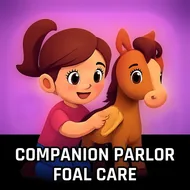Companion Parlor Foal Care - Pony Dressup game