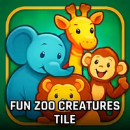 Fun Zoo Creatures Tile - Zoo Management game