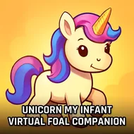 Unicorn My Infant Virtual Foal Companion - Pony Dressup game